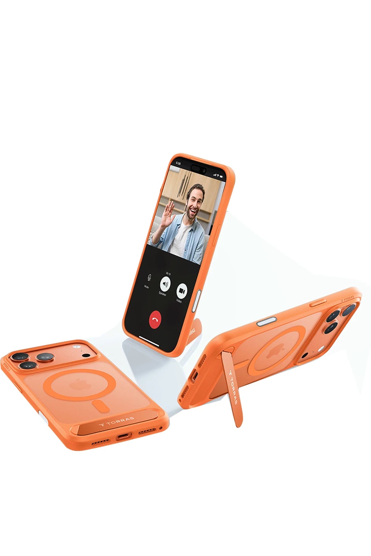 Torras iPhone 17 Pro P Stand Serisi Magsafe Telefon Kılıfı Torras iPhone 17 Pro P Stand Serisi Magsafe Telefon Kılıfı